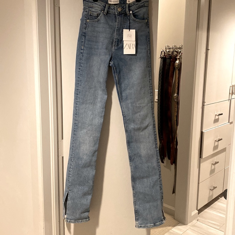 Zara denim with slits